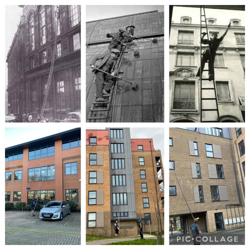 window cleaning in history